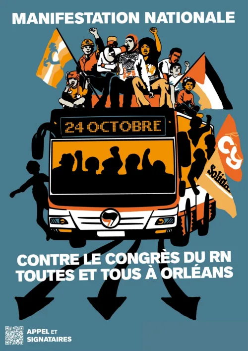 Bannière de l’événement : Contre le Congrès du RN, toutes et tous à Orléans !